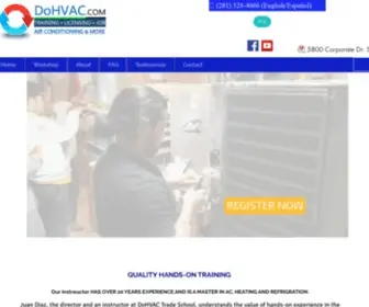 Dohvac.com(HVAC Training) Screenshot