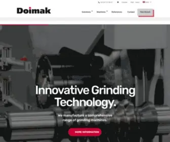 Doimak.es(Leading High Precision Grinding Machines Manufacturers since 1974) Screenshot