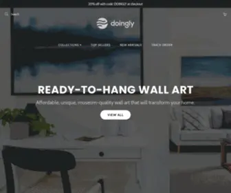 Doinglyshop.com(Decorate your walls without sacrificing time. Time) Screenshot