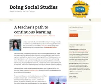 Doingsocialstudies.com(Doing Social Studies) Screenshot