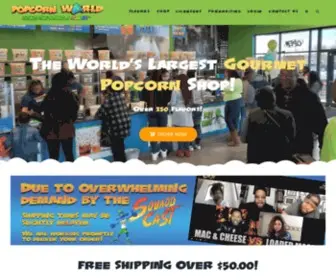 DoingtheWorldaflavor.com(Worlds Largest Popcorn Store) Screenshot