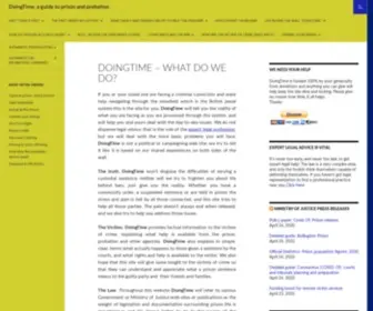 Doingtime.co.uk(A guide to prison and probation) Screenshot