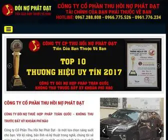 Doinophatdat.net(Công ty đòi nợ thuê Phát Đạt) Screenshot