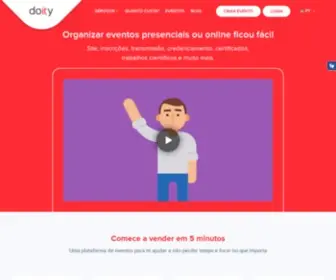 Doity.com.br(Plataforma de gestão de eventos e venda de inscrições online) Screenshot