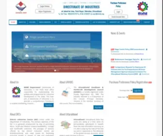 Doiuk.org(Industries Department Uttarakhand) Screenshot