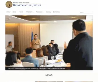 Doj.gov.ph(The Department of Justice) Screenshot