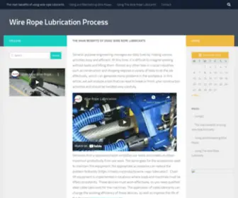 Dojinmusic.net(The main benefits of using wire rope lubricants) Screenshot