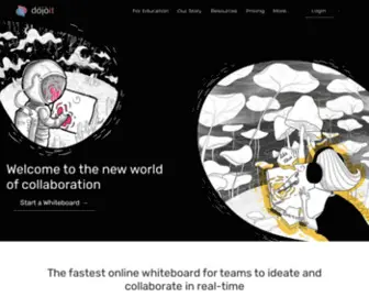 Dojoit.com(Fastest Online Whiteboard Collaboration Tool) Screenshot