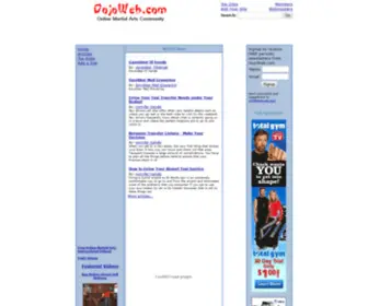 Dojoweb.com(Martial Arts) Screenshot