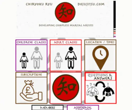 Dojujitsu.com(CHIRYOKU RYU) Screenshot