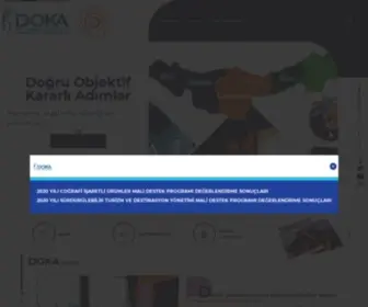 Doka.org.tr(Merkezi Trabzon’da bulunan T.C. Doğu Karadeniz KalkınmaAjansı (DOKA)) Screenshot