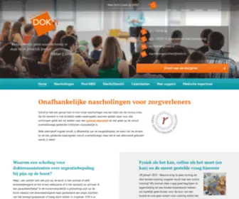 Dokh.nl(Onafhankelijke nascholingen voor zorgverleners) Screenshot