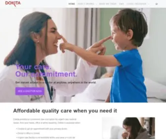 Dokitahealth.com(Your care) Screenshot