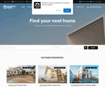 Doksimonhomes.com(Find your next home in Ghana) Screenshot