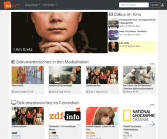 Doksite.de(Das Dokumentarfilmportal) Screenshot