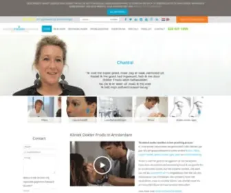 Dokterfrodo.nl(Cosmetische kliniek Amsterdam voor Botox en injectables) Screenshot