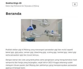 Doktergigi.id(Dokter Gigi di Malang dengan Layanan dan Harga Bersahabat) Screenshot