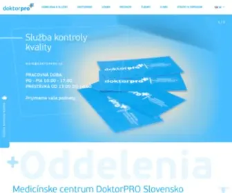 Doktorpro.sk(Medicínske centrum DoktorPRO Slovensko) Screenshot