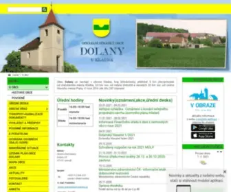 Dolany-Kladno.cz(O obci) Screenshot