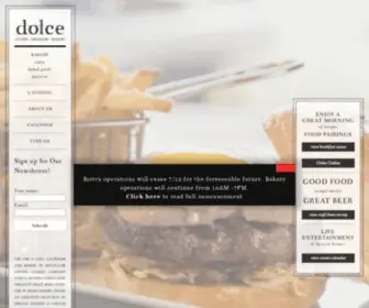 Dolcecafeandbakery.com(Dolce Cafe and Bakery) Screenshot