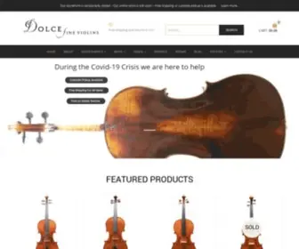 Dolceviolins.net(Dolce Violins) Screenshot