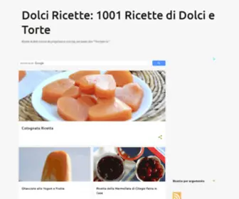 Dolciricette.org(Dolci Ricette) Screenshot