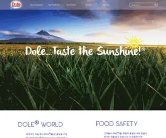 Dolefruit.co.kr(Dole(돌) 코리아) Screenshot