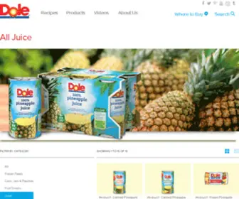 Dolejuice.com(Dole Juice) Screenshot