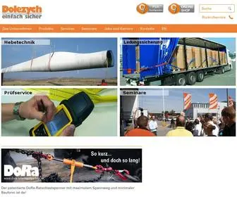 Dolezych.de(Hebetechnik und Ladungssicherung kaufen) Screenshot