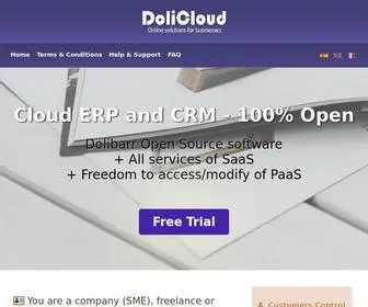 Dolicloud.com(Cloud Open Source ERP and CRM for business) Screenshot