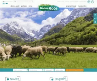 Dolina-Soce.com(Uradna spletna stran Dolina Soče) Screenshot