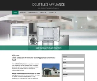 Dolittlesap.com(Major Appliance Sales & Repairs) Screenshot