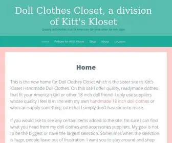 Doll-Clothes-Closet.com(American girl doll clothes) Screenshot