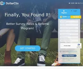 Dollarclix.com(Paid surveys) Screenshot