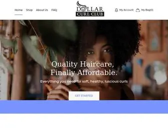 Dollarcurlclub.com(Shopping for your curls) Screenshot