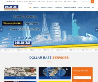 Dollareast.com(Dollar East Exchange Company) Screenshot