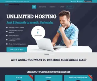 Dollarhost.club($1 Unlimited Web Hosting) Screenshot