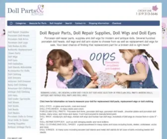 Dollrepairparts.com(Doll Wigs) Screenshot