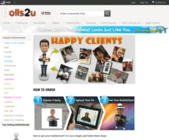 Dolls2U.com(Custom Bobbleheads for Sale) Screenshot