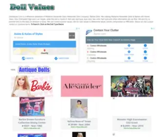 Dollvalues.com(Doll Values Reference Database for Barbie) Screenshot