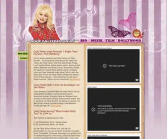 Dollyparton.de(Die deutsche Dolly Parton Webseite) Screenshot