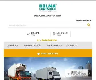 Dolmamanufacturing.com(Refrigerated Truck Containers Manufacturer) Screenshot