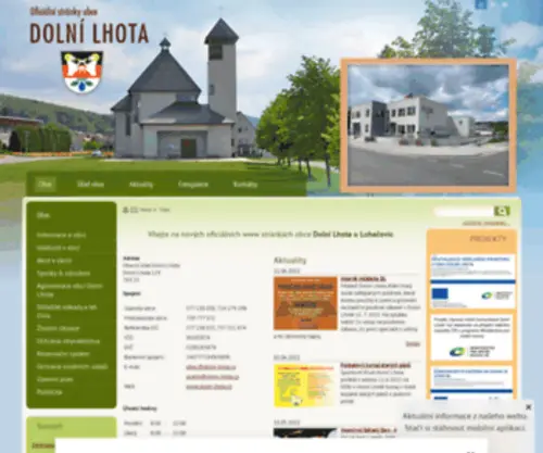 Dolni-Lhota.cz(Obec Dolní Lhota) Screenshot