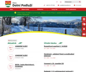 Dolnipodluzi.cz(Obec Dolní Podluží) Screenshot