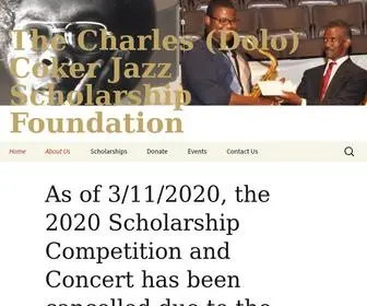 Dolocokerjazz.org(The Charles (Dolo) Coker Jazz Scholarship Foundation) Screenshot