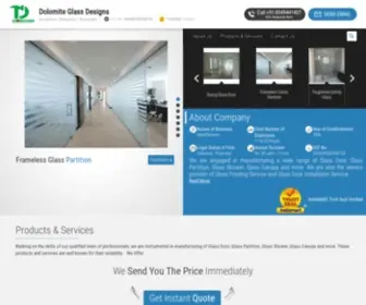 Dolomiteglass.com(Dolomite Glass Designs) Screenshot