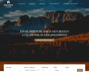 Dolomiticlass.de(Luxushotels in den Dolomiten) Screenshot