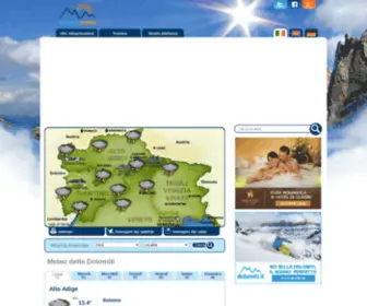 Dolomitimeteo.it(Previsioni meteo delle Dolomiti) Screenshot