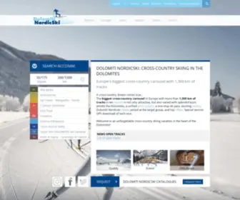 Dolomitinordicski.com(Langlaufen in den Dolomiten) Screenshot