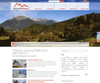 Dolomitiunesco.it(Dolomiti) Screenshot